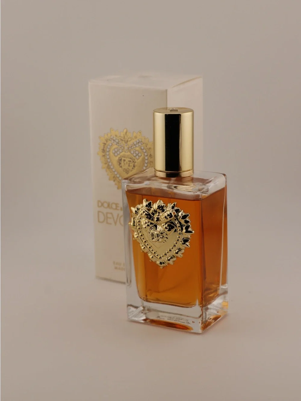 Dolce & Gabbana Devotion Body Oil - Amber & Gold Bottle